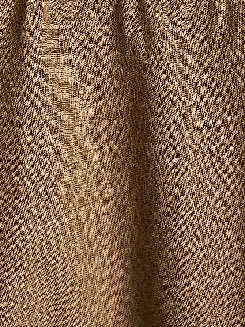 Linen-Blend Shorts with Elastic Waistband
