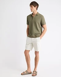 Short-Sleeve Ribbed Polo