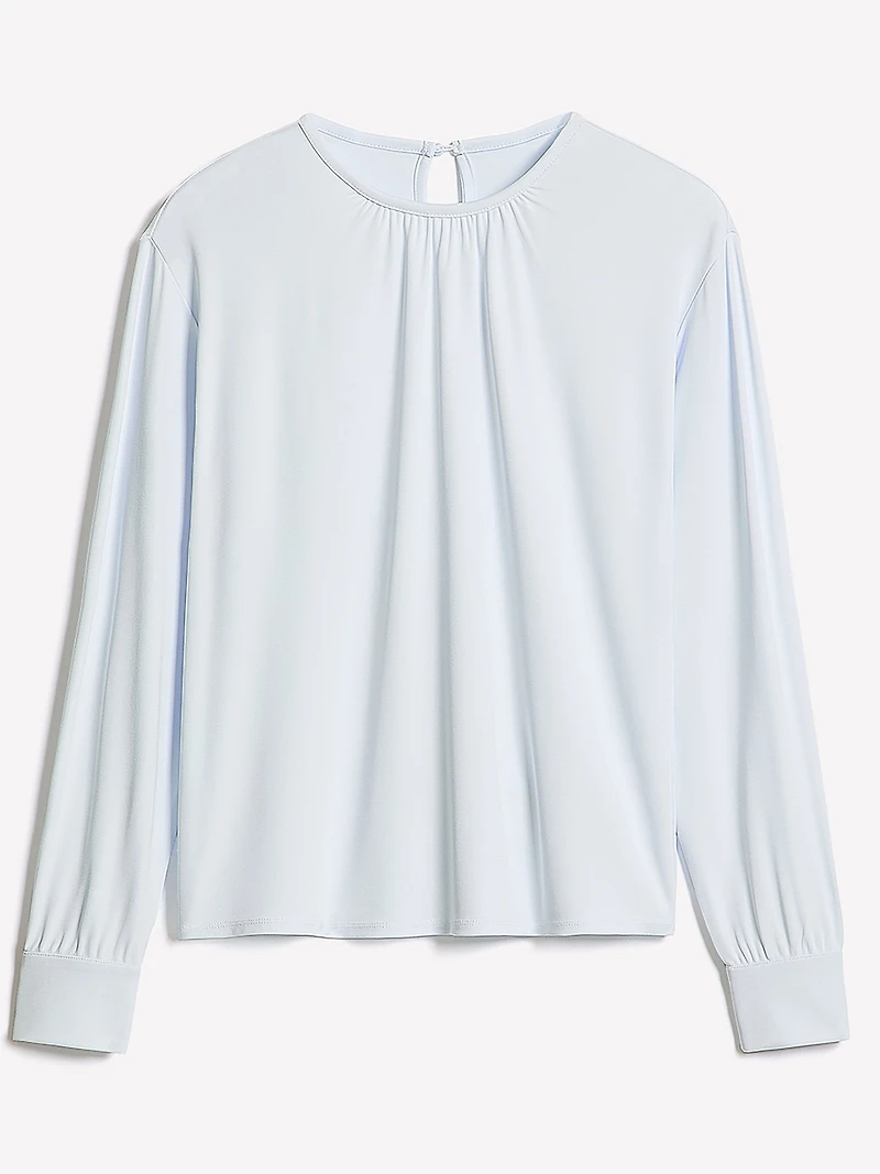 Haut à Manches Longues Col Rond Froncé