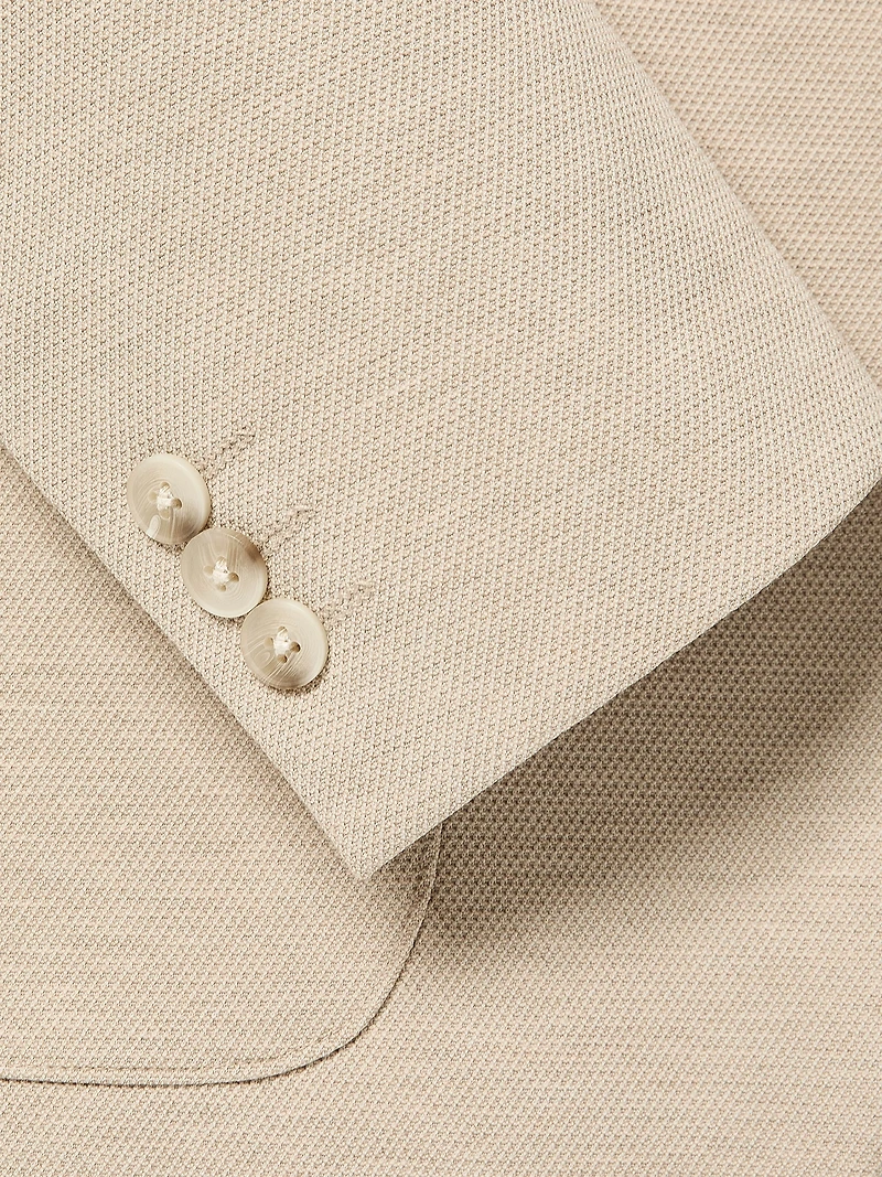 Veston en Tricot à Coupe Étroite