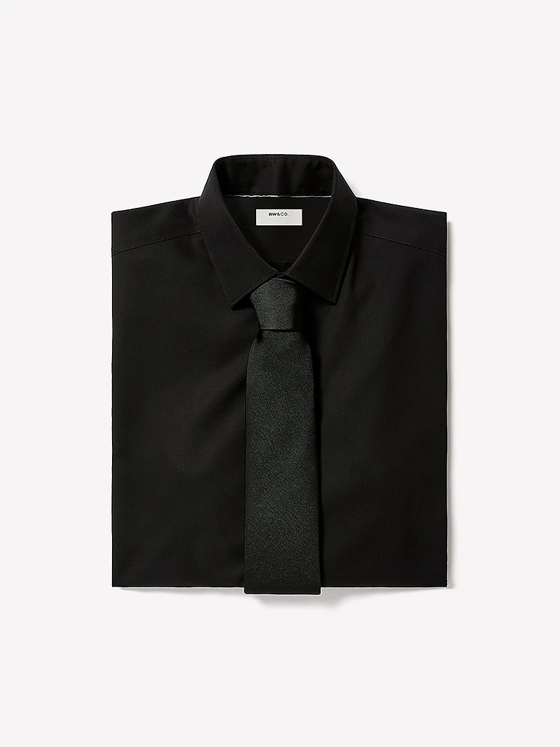Chemise Habillée Unie à Coupe Ajustée