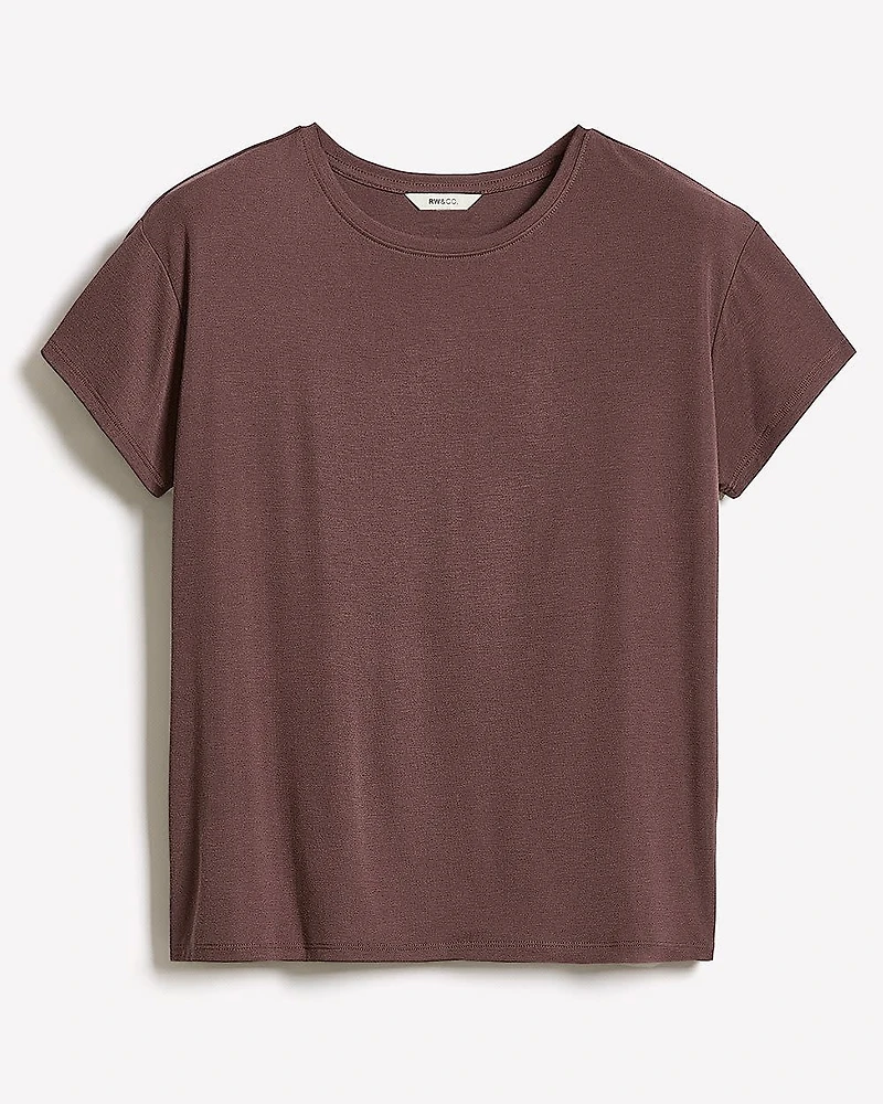 Silk-Blend Boxy Knit Top