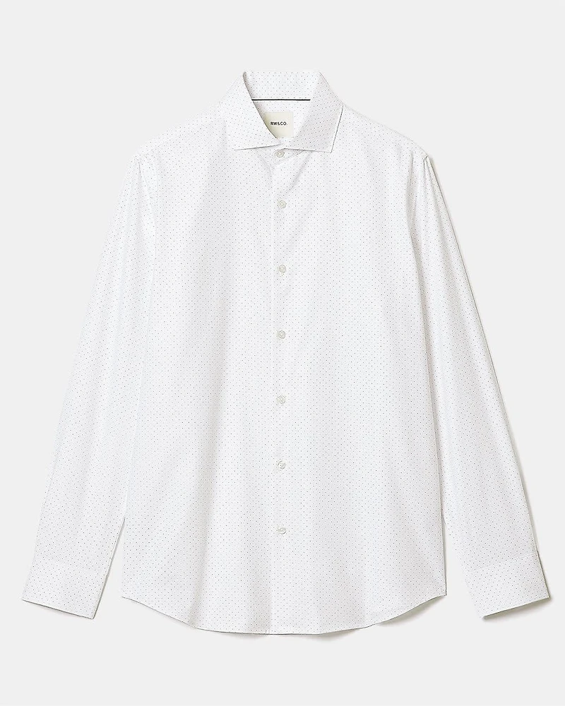 Chemise Habillée à Coupe Régulière Pois