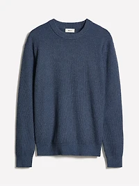 Cashmere-Blend Long-Sleeve Crew-Neck Sweater