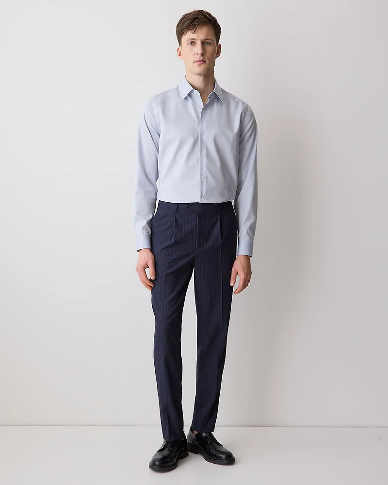 Tailored-Fit Denim-Like Dress Shirt