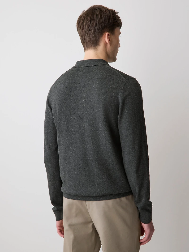 Pull Polo à Manches Longues