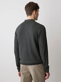 Pull Polo à Manches Longues