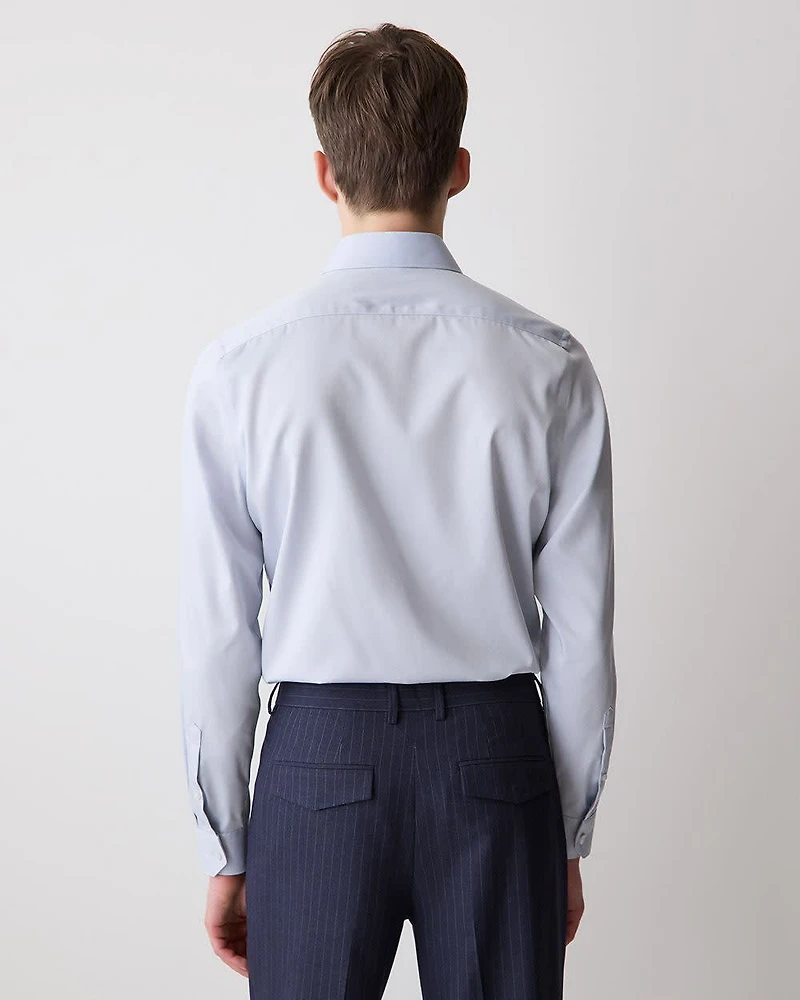 Tailored-Fit Denim-Like Dress Shirt