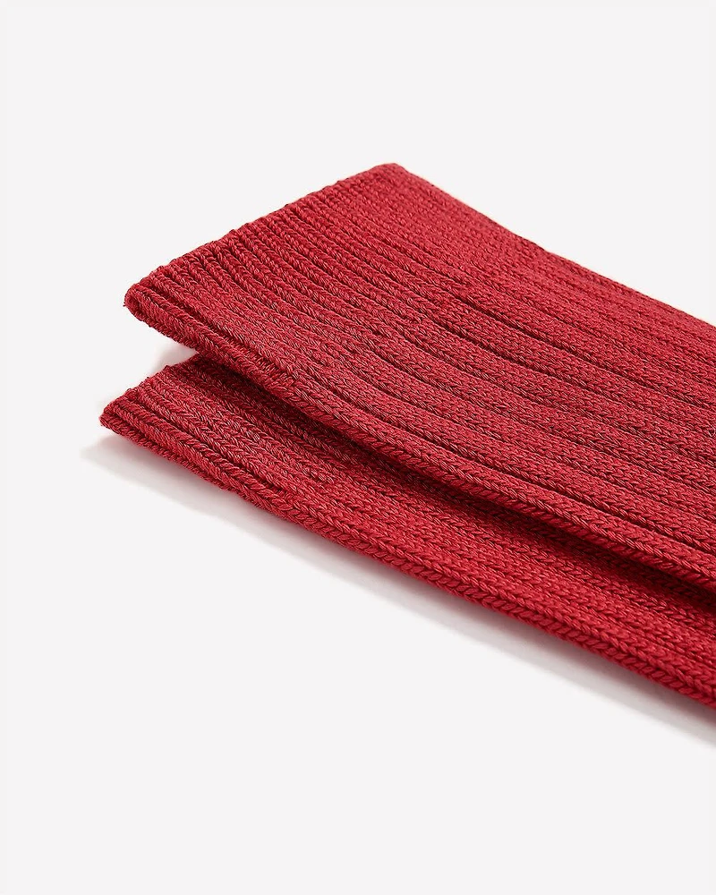 Bas Côtelés en Tricot Épais