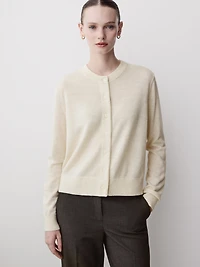 Merino Wool Button-Down Cardigan