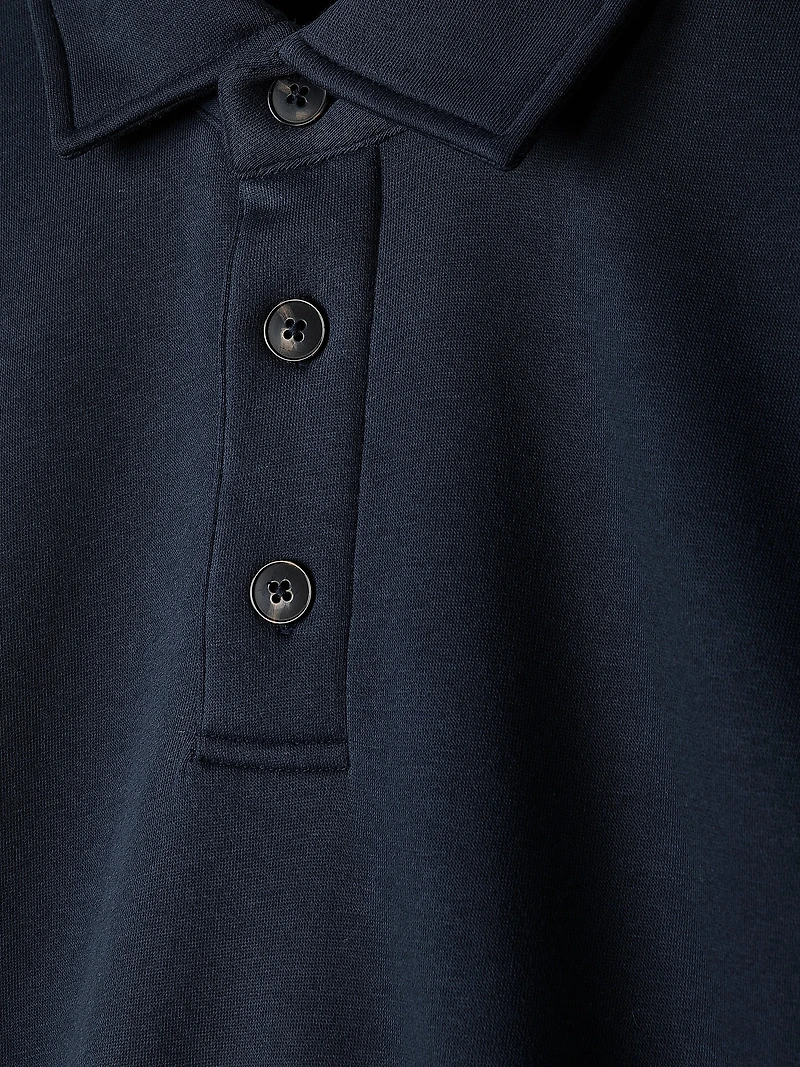 Polo en Molleton à Manches Longues