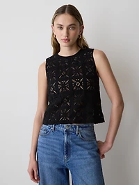 Camisole en Tricot Crocheté