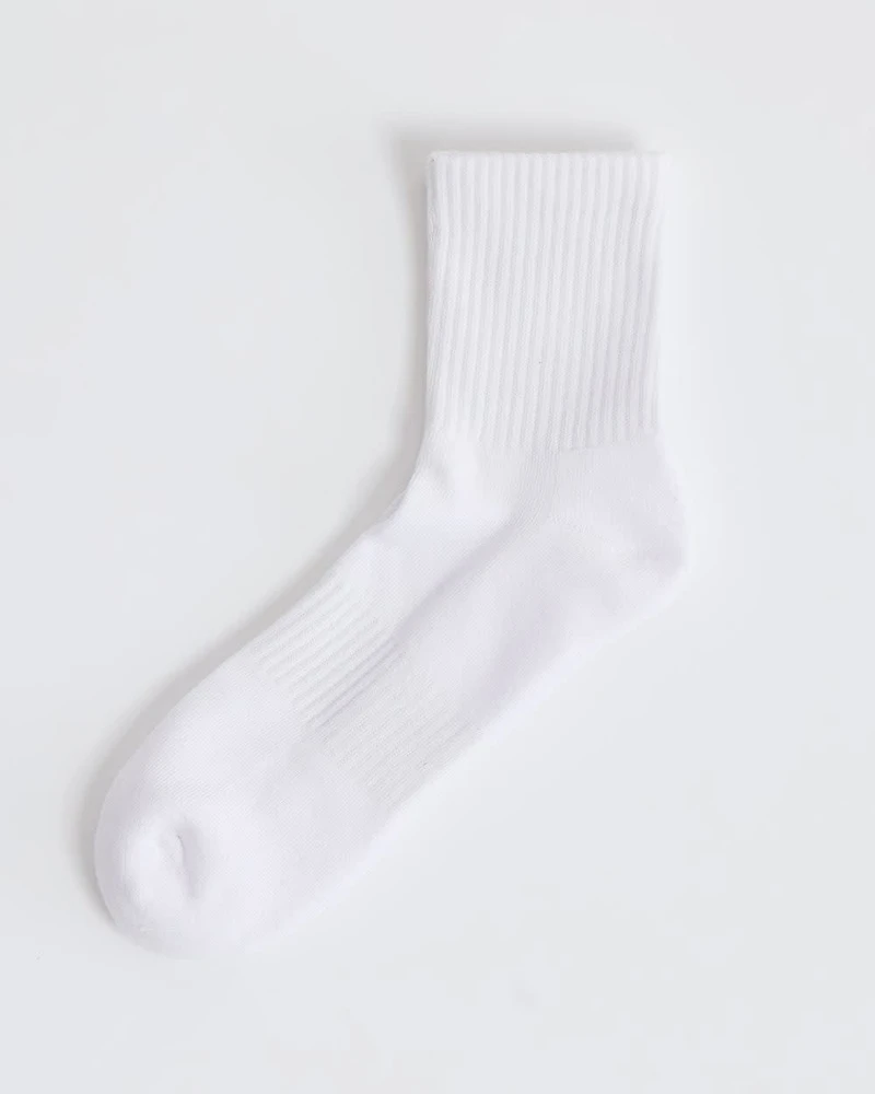 Solid Low Crew Socks