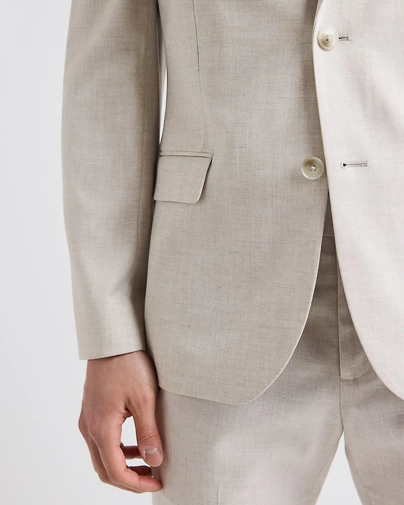 Slim-Fit Stone Suit Blazer