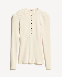 Long-Sleeve Ribbed Sweater