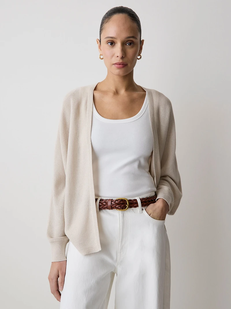 Cardigan Style Cape à Manches Longues