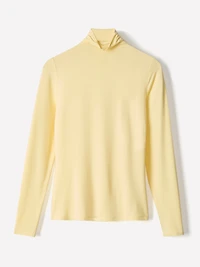 Long-Sleeve Mock-Neck Top