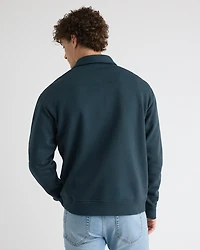 Fleece Long-Sleeve Polo
