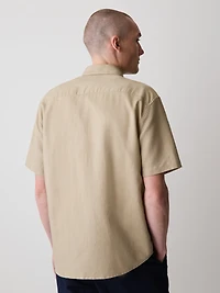 Short-Sleeve Linen Shirt