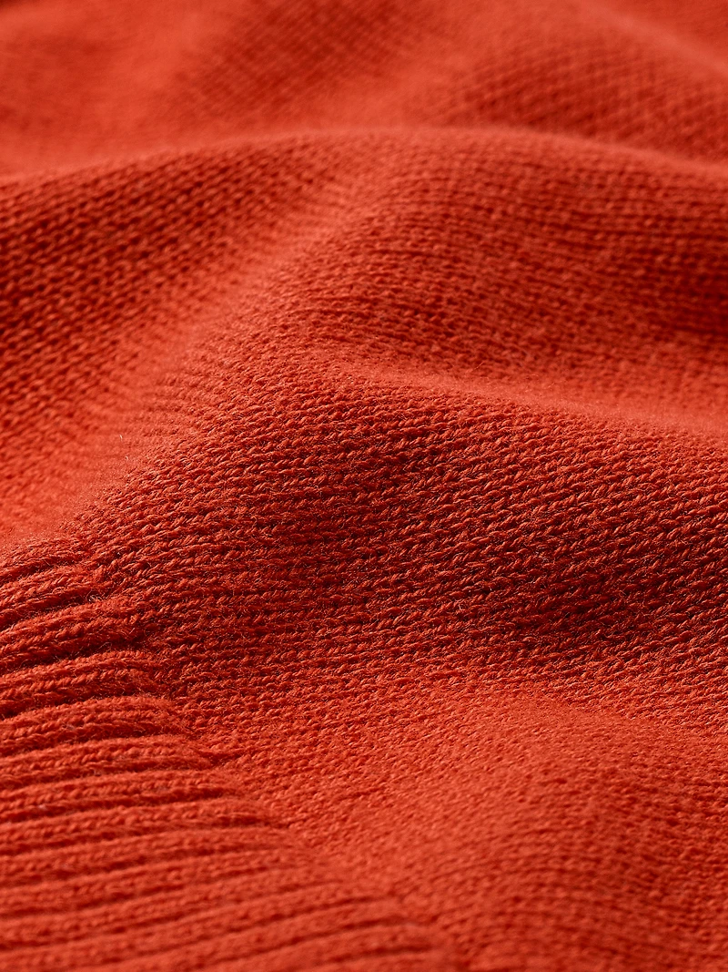 Short-Sleeve Mock-Neck Sweater