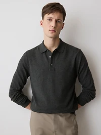 Pull Polo à Manches Longues