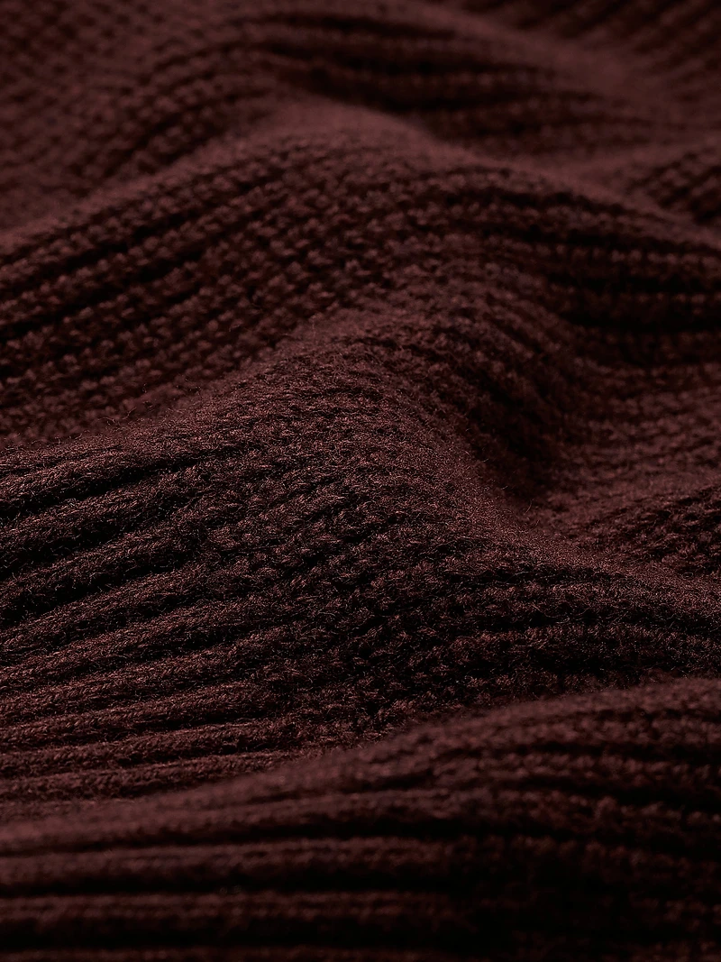 Cashmere-Blend Long-Sleeve V-Neck Sweater