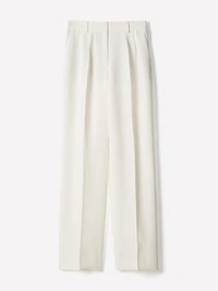 Pantalon à Taille Haute et Jambe Large