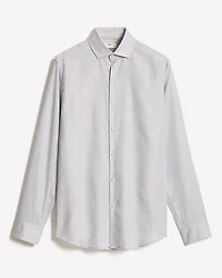 Tailored-Fit Heather Dress Shirt