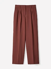 Pantalon à Taille Haute et Jambe Large