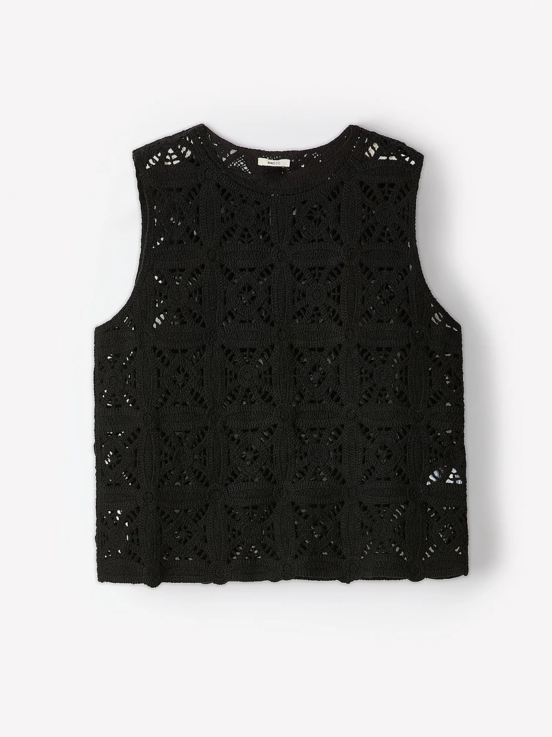 Camisole en Tricot Crocheté