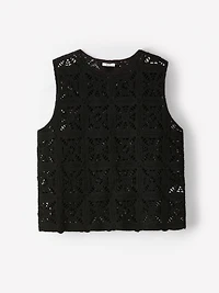 Camisole en Tricot Crocheté