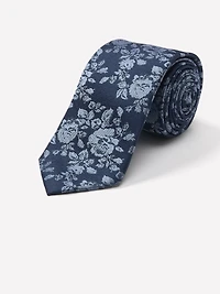 Cravate Régulière à Motif Floral