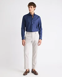 Chemise Habillée à Coupe Ajustée en Dobby Deux Tons