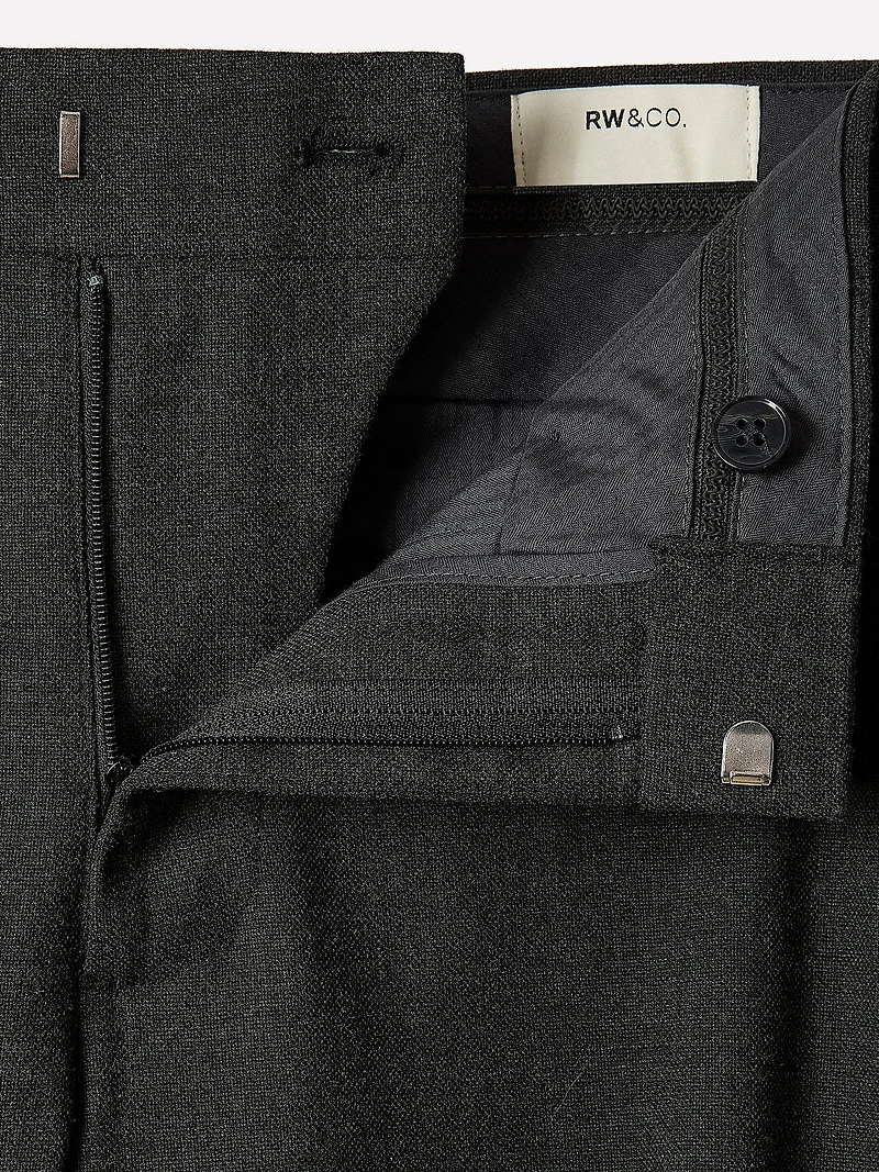 Pantalon de Complet à Coupe Étroite en Tissu Technique