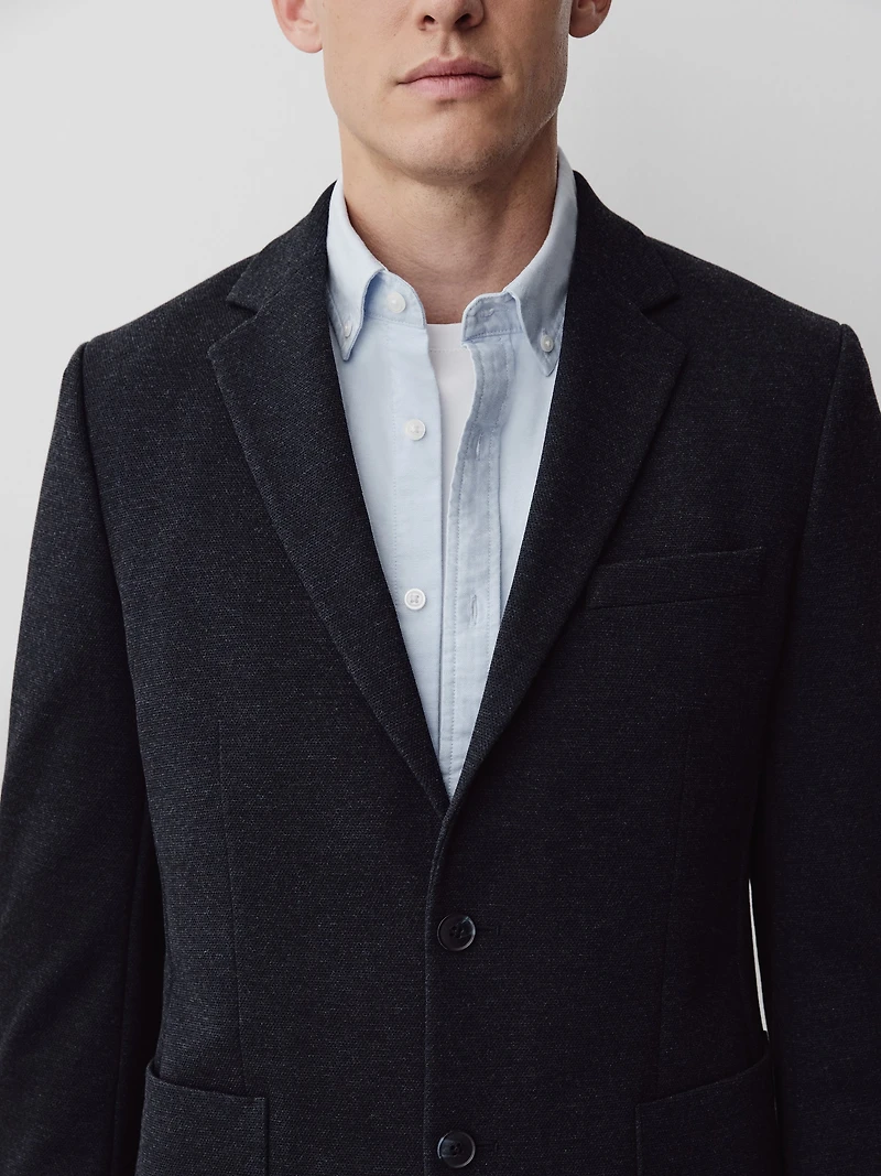 Slim Fit Knit Blazer
