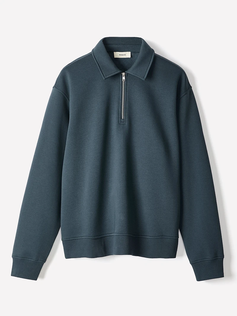 Polo à Demi-Zip et Manches Longues