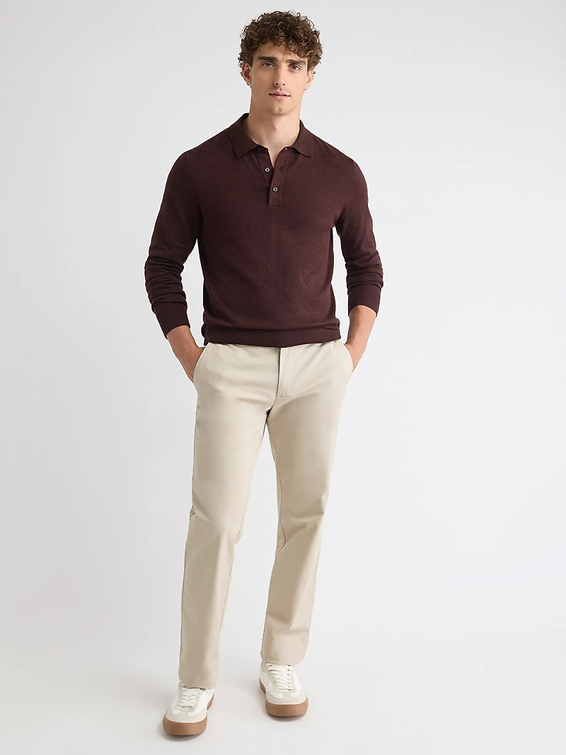 Pull Polo à Manches Longues