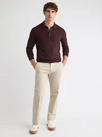 Pull Polo à Manches Longues