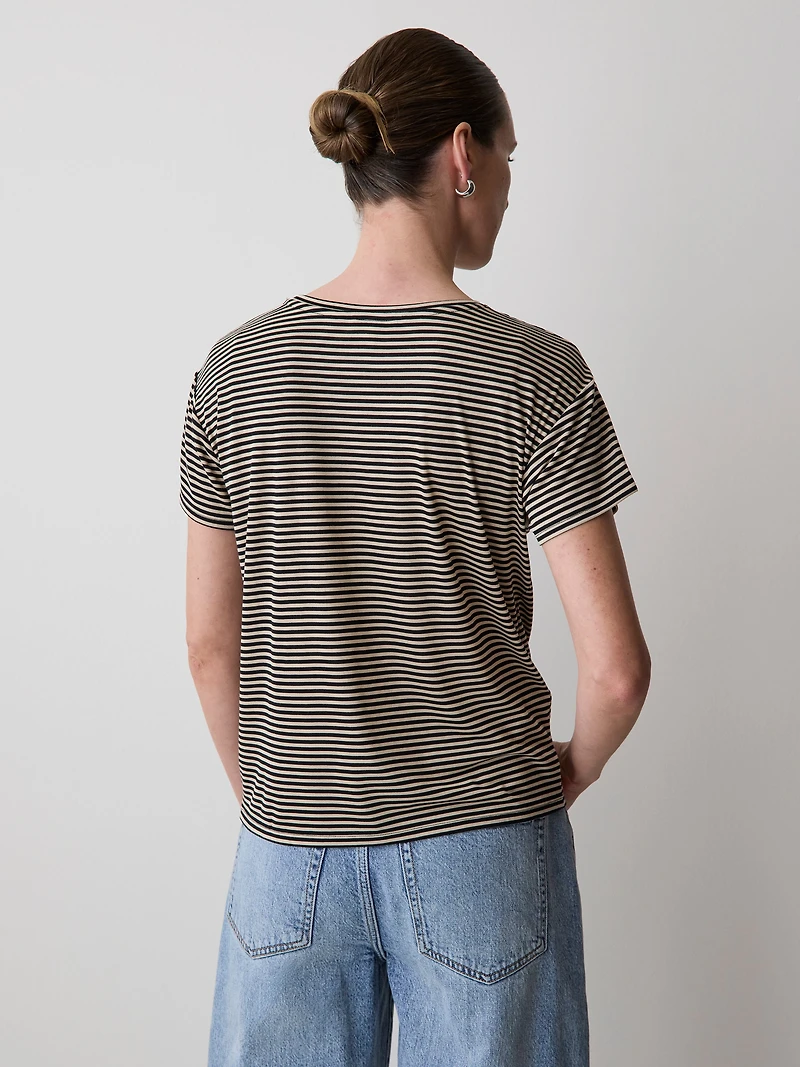 Short-Sleeve Crew-Neck Boxy Tee