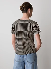Short-Sleeve Crew-Neck Boxy Tee