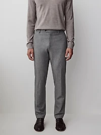 Slim-Leg Wool-Blend Pant