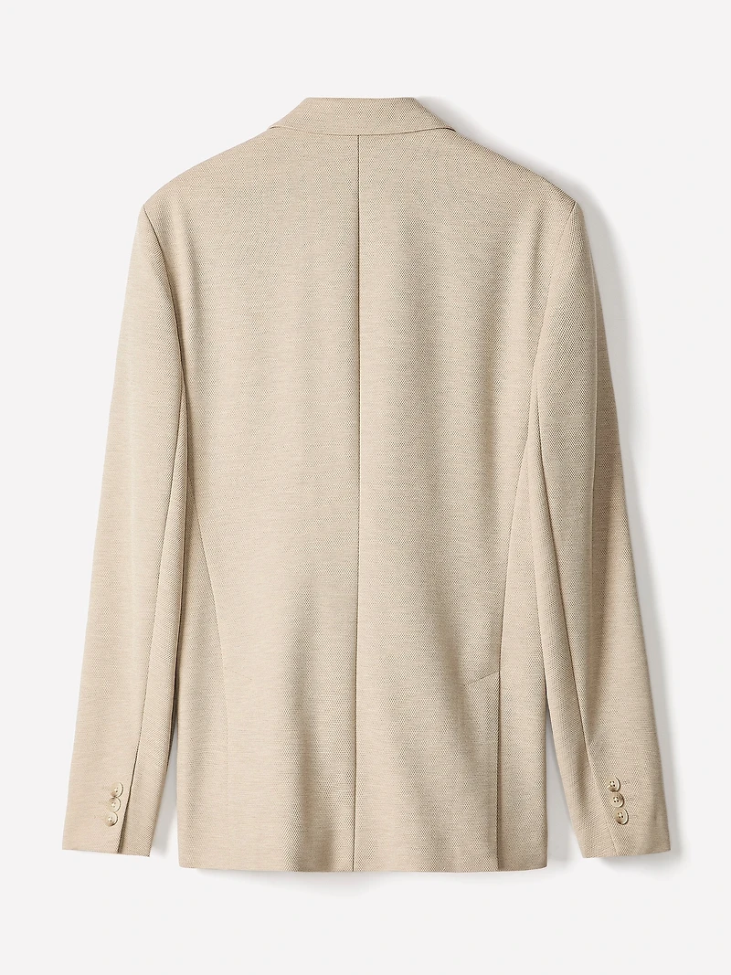 Veston en Tricot à Coupe Étroite