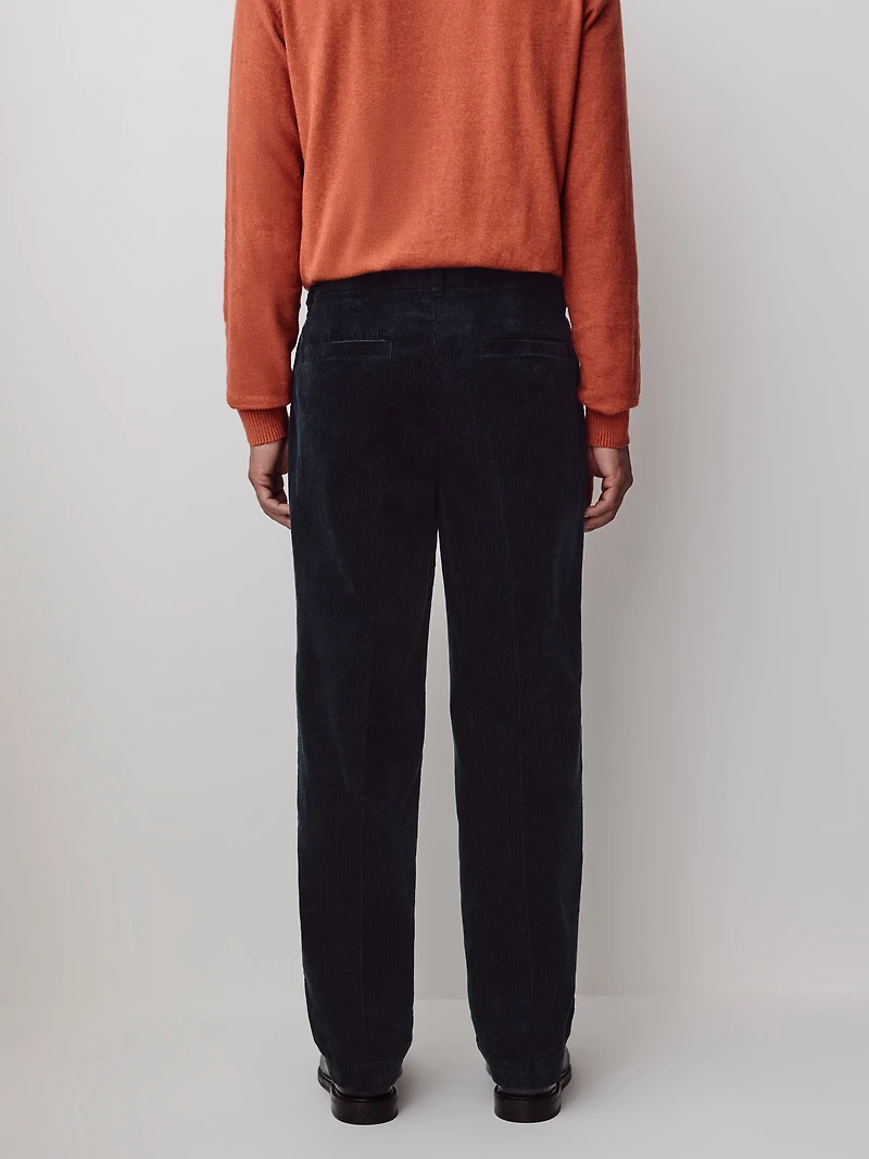 Pantalon Ample en Velours Côtelé