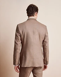 Slim Fit Stretch Linen Blazer