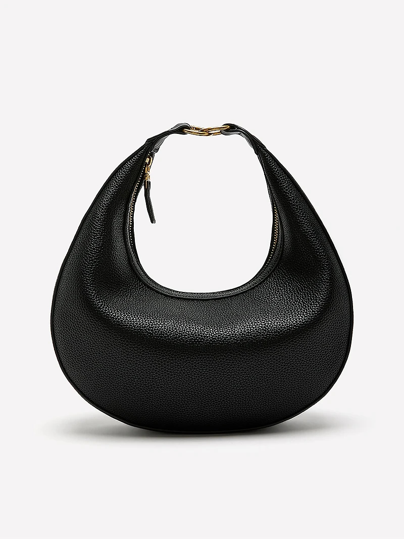 Sac Croissant à Bandoulière en Faux Cuir