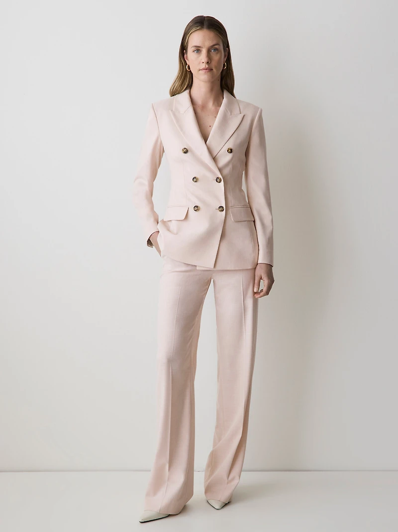 Double-Breasted Hourglass Blazer