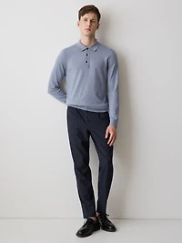 Pull Polo à Manches Longues