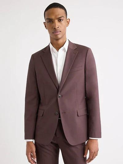 Slim-Fit Lavender Suit Blazer