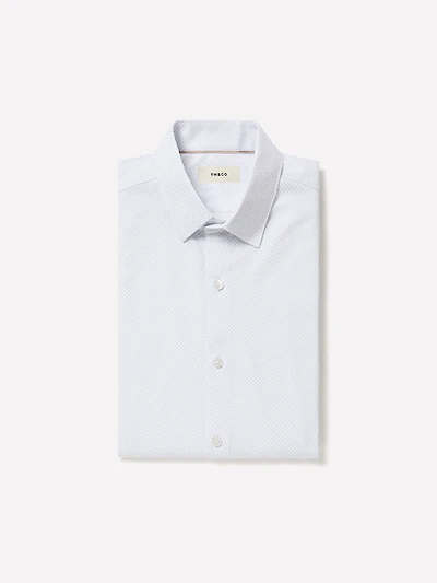 Slim-Fit Knit-Like Dress Shirt