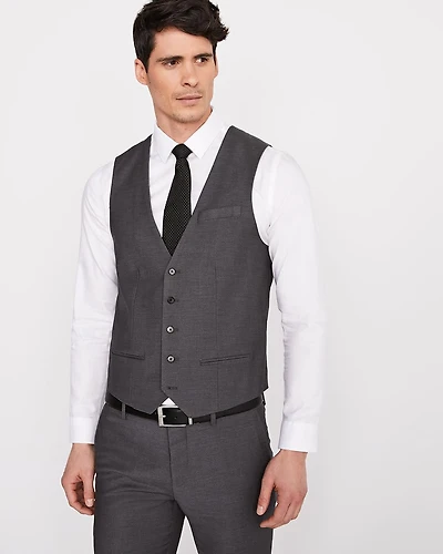 Wool-Blend Suiting Vest